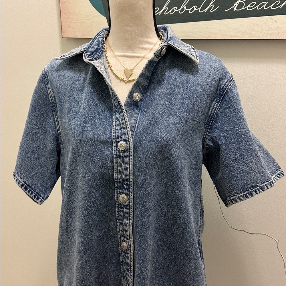 NWT | Rag & Bone - The Carter Denim Dress - Elle Wash - Picture 7 of 15